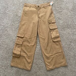 Twill Tan Cargo Pants